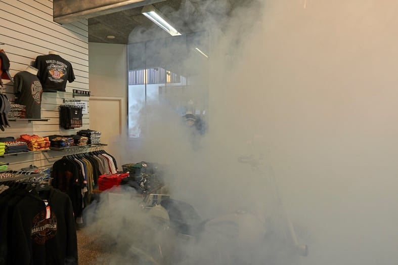 La nebbia di sicurezza nasconde le costose giacche Harley-Davidson